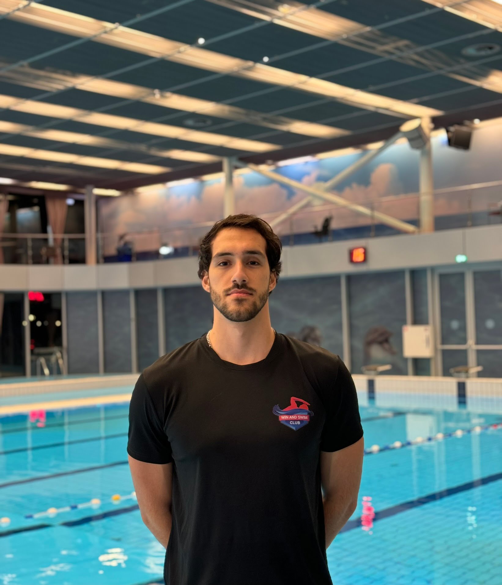 Coach Vlad at Win and Swim Amsterdam Noord
